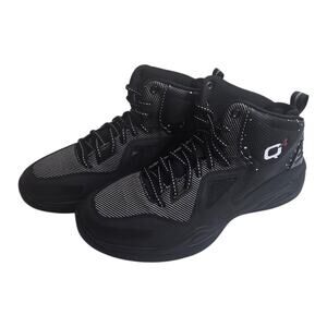 Q4 Sports Q4MB 008 Black Running Shoes Tennis Sneakers 10.5 Mens Laces High Top